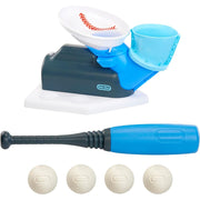 Little Tikes 639548 2-in-1 Pop and Pitch Trainer Toy Baseball Set - 6pc