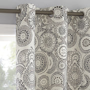 Lichtenberg 62809 Sun Zero 2-Pack Arlo Textured Thermal Insulated Grommet Curtain Panel Pair, Brown/Medallion, 40