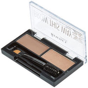 Rimmel Brow This Way Sculpting Kit, Medium Brown, Dual Wax and Powder Formula, Lightweight Natural Finish, 0.07 Ounce