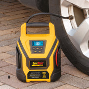 EverStart 1600 Amp Lithium Jump Starter with 120 PSI Air Compressor, USB Power Bank, LED Work Light, Yellow, MJ16CE