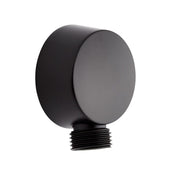 Signature Hardware FundamentALL Round Wall Supply Elbow, Matte Black, Solid Brass, 2 in Width, 2-3/8 in Height, 932365