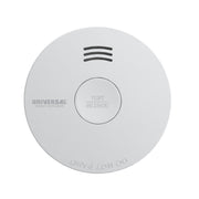 Universal Security Instruments 2 IN 1 Smoke and Fire Alarm with 10-Year Sealed Battery, Photoelectric Sensor, White, Round