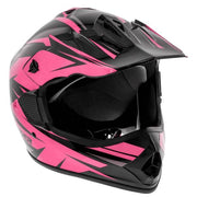 Raider GX4 Youth Motocross Helmet, Lightweight Thermoplastic Shell, Integrated Ventilation, Adjustable Visor, Pink, Medium, 2181314
