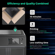 Flashforge FF-AD5M Adventurer 5M 3D Printer, 600mm/s High Speed 3D Printer, 8.7 x 8.7 x 8.7'', Black