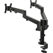 Siig Dual Arm Articulating Monitor Desk Mount, Adjustable Tilt Swivel Rotation, Fits 14 to 30 Inch Monitors, Supports 17.6 lbs Each, VESA 75x75 100x100, C-Clamp and Grommet Mount, Black, CEMT3E11-S1