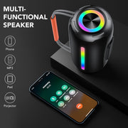 IKT M15 Bluetooth Speaker, Wireless Ultra Bluetooth Speaker with 66mm Drivers, 4000mAh Battery 24Hrs Playtime