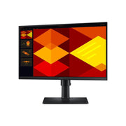 Samsung S24D402GAN 24-Inch FHD IPS LCD Monitor, 100Hz Refresh Rate, 5ms Response Time, HDMI, DisplayPort, USB Hub, Height Adjustable, Flicker-Free, Anti-Glare