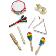Melissa and Doug Band-in-a-Box Clap! Clang! Tap! Kids' Musical Instruments Set