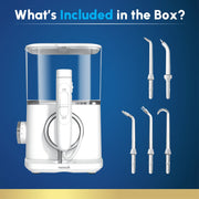 Waterpik Evolution Water Flosser, 10 Pressure Settings, 5 Specialty Tips, White, WF-33
