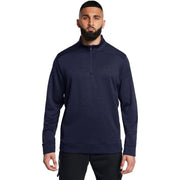 Under Armour 1373359-410 Fleece Twist QZ Long-Sleeve Quarter-Zip Pullover, M, Midnight Navy