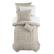 Mainstays MS8544409622-21 All in One Reversible Comforter and Sheet Set, 8-Piece, Twin, Washed Stone Texture
