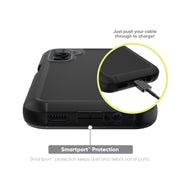 Onn. WIARBG100127596 Rugged Phone Case for Samsung Galaxy A14 5G - Black/Gray