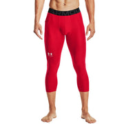 Under Armour Heat Gear Armour Three-Quarter Leggings - Red/White - M