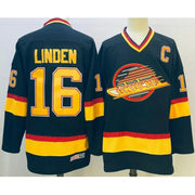 DINGWU 10 and 16 Vancouver Ice Hockey Jersey Retro Sport Sweater, Bure 10 Black M