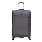 Protege PG63100126923LG Gravity Free 30-Inch Softside Upright Luggage, Gray with 4 Spinner Wheels