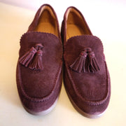 Crown Vintage Madina Loafer Women's Burgundy Suede Flats Size 8.5