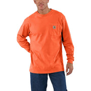 Carhartt Workwear Loose-Fit Long-Sleeve Pocket T-Shirt for Men - Brite Orange - 3XL