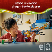 LEGO Ninjago Ninja Dragon Riyus Battle Building Toy Set, 347 Pieces, Poseable Dragon Figure with 4 Minifigures, Ages 7+, 71855