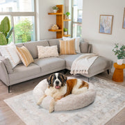 Best Friends by Sheri 4903 The Original Calming Donut Dog and Cat Bed Lux Fur Oyster Extra Large 45