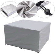 Sourcemax Rectangular Patio Table Cover, Heavy Duty Waterproof 210D Oxford Cloth, UV Resistant, Silver, Adjustable Fit 03ODC0021ISL