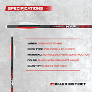 Killer Instinct HYPR-V Crossbow Bolts