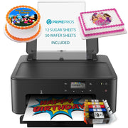 EdibleThingz Cake Decorating Printer Edible Image Printer with FDA-Approved Ink Cartridges, Wireless, Prints up to 8.5 x 11.69 Inches, Includes Sugar Sheets and Wafer Paper