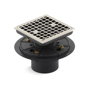 KOHLER K-9136-SN Square Design Tile-In Shower Drain, Vibrant Polished Nickel