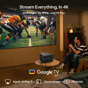 Valerion VisionMaster Pro2 4K Triple Laser Projector, 3000 ISO Lumens, HDR10+, IMAX, Google TV, Nocturne Blue