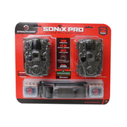 Stealth Cam STC-SXPWC2 Trail Camera 2 Pk Sonix Pro 36 MP Cellular Dual Sim 80 ft. Range 32GB SD