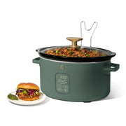 Beautiful 19388 6 Qt Programmable Slow Cooker, Thyme Green