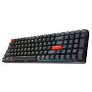 Adesso EasyTouch 1200 Mechanical Keyboard, Mini, Wired Wireless Bluetooth, Multi-OS Layout, RGB Backlit, Red Switch, Hot-Swappable, VIA Programmable, Copilot AI Hotkey