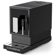 Casabrews ACAFE Plus Automatic Espresso Machine, 20-Bar Pressure, Built-in Burr Grinder with 5 Settings, Touchscreen Control, Milk Frother, Black