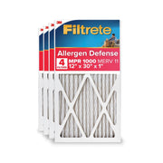 Filtrete 12x30x1 HVAC Furnace Air Filter, MPR 1000, MERV 11, Allergen Defense, Pleated 4-Pack, 9842-4