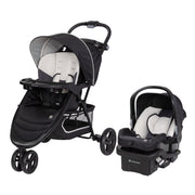 Baby Trend EZ Ride Travel System with EZ-Lift Infant Car Seat, Desert Tan, 3-Wheel Stroller, Adjustable Handle