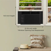 TCL W5WM-B3 5,000 BTU Mechanical Window Air Conditioner, Black