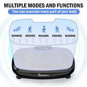 SLIMKEEPER Vibration Plate Exercise Machine with 200W Motor, 100 Speed Levels, LED Touchscreen, Remote Control - Portable
