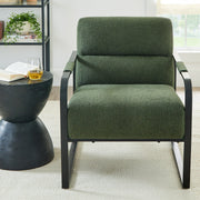 Better Homes & Gardens BH44314O6340001 Wyatt Accent Chair, Olive Green Boucle