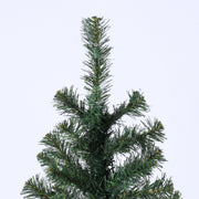 Holiday Time Pre-Lit Artificial Porch Christmas Trees, Set of 2, 3.5 ft, Green, 35 Warm White LED Lights, 90 Branch Tips, Plastic Planter Bases