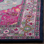 Safavieh Bellagio Collection BLG541B Grey and Pink Square Area Rug, 5' Square