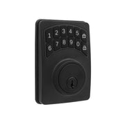 Hyper Tough Digital Deadbolt Door Lock, Keyless Entry, Matte Black, Supports 50 Codes, One-Touch Locking, Auto-Locking, 1752000