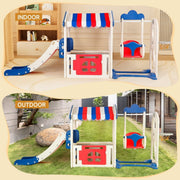 Bruce & Shark Kids Playhouse with Slide for Toddlers