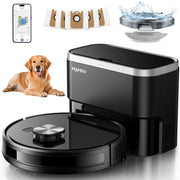 GOOVI Robot Vacuum and Mop, 11500Pa Suction, 360 LiDAR Navigation, Self-Empty Station with 3.5L Dust Bag, Pet Friendly, 180-Minute Runtime, D13SMAX