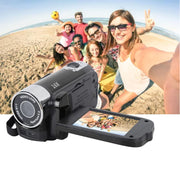 Yuehuam Portable Full HD 1080P Digital Video Camera, 16MP, 2.7 Inch Rotatable LCD Screen, 16X Digital Zoom, Built-In Mic and Speaker, Black