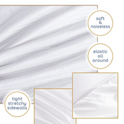 Nestl Waterproof Mattress Protector, Premium Cooling Mattress Pad Queen, Mattress Cover Fits Mattresses Up to 21 inches