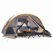 Yuyuanxiang UNP Camping Tent with Screen Room, Portable 6 Person Dome Tent, Family Outdoor Tent with Screen Porch, 14 ft x 11 ft x 72 in Height, UNP-1411-DB