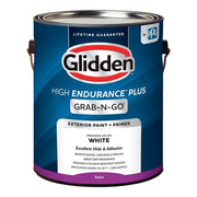Glidden HEP Satin Exterior Paint & Primer, White, 1 Gallon