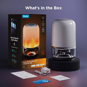 Govee H6020AF1 Smart Table Lamp 2 Pro Sound by JBL 10'', Music Lighting with 210 LEDs, Clear