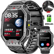 Mingdaln C18 2.1-inch AMOLED Men Military Smartwatch - Waterproof