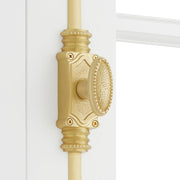 Signature Hardware Aldemer 9 Inch Tall Door Cremone Security Bolt, Solid Brass, Satin Brass Finish, Reversible Handing, Customizable Rods, 955209-1.94