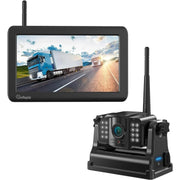 eRapta WRMACT501 Wireless Backup Camera 5'' Monitor 1080P HD Waterproof Night Vision 2 Min DIY